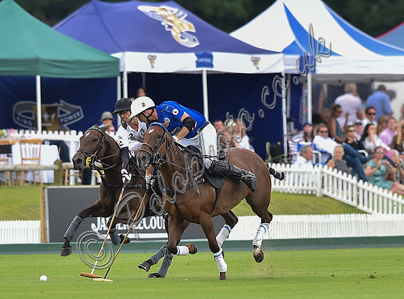 Gold Cup final polo action between La Indiana and King Power Foxes