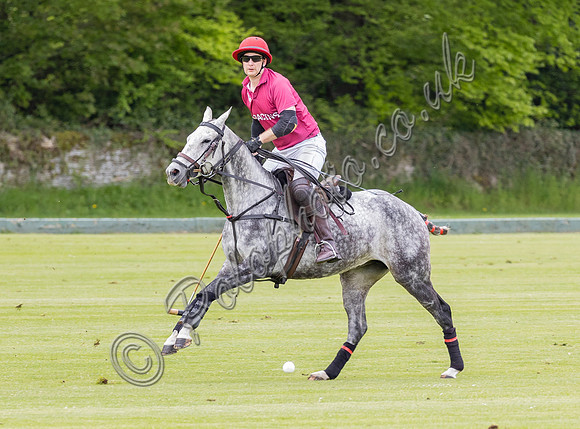 Gerald Balding Cup polo action Robyn Skincare v Saracens