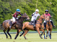 Gerald Balding Cup polo action Robyn Skincare v Saracens