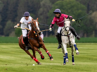 Gerald Balding Cup polo action Robyn Skincare v Saracens