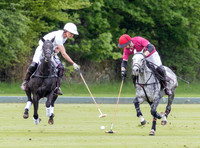 Gerald Balding Cup polo action Robyn Skincare v Saracens