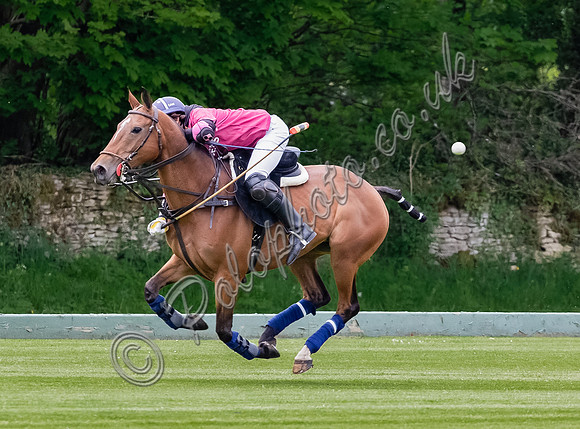 Gerald Balding Cup polo action Robyn Skincare v Saracens