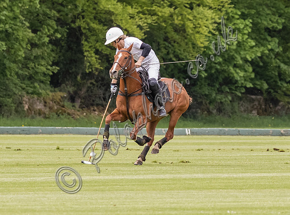Gerald Balding Cup polo action Robyn Skincare v Saracens
