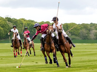 Gerald Balding Cup polo action Robyn Skincare v Saracens