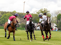 Gerald Balding Cup polo action Robyn Skincare v Saracens