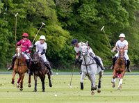 Gerald Balding Cup polo action Robyn Skincare v Saracens