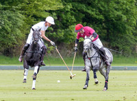 Gerald Balding Cup polo action Robyn Skincare v Saracens