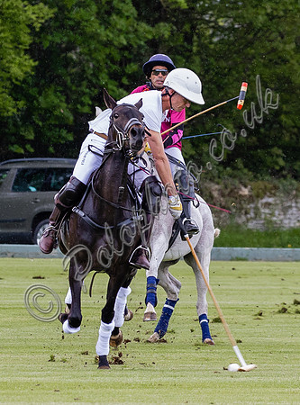 Gerald Balding Cup polo action Robyn Skincare v Saracens
