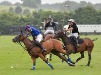Gold Cup Polo action between King Power Foxes and La Bamba de Areco