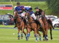 Gold Cup Polo action between King Power Foxes and La Bamba de Areco