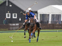 Gold Cup Polo action between King Power Foxes and La Bamba de Areco