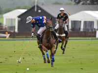 Gold Cup Polo action between King Power Foxes and La Bamba de Areco