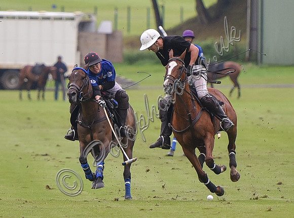 Gold Cup Polo action between King Power Foxes and La Bamba de Areco