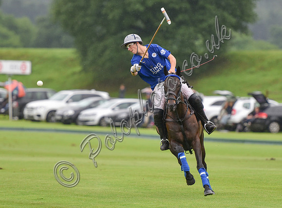 Gold Cup Polo action between King Power Foxes and La Bamba de Areco