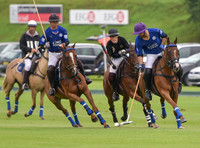 Gold Cup Polo action between King Power Foxes and La Bamba de Areco