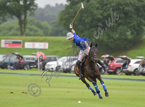 Gold Cup Polo action between King Power Foxes and La Bamba de Areco