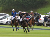 Gold Cup Polo action between King Power Foxes and La Bamba de Areco