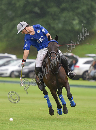 Gold Cup Polo action between King Power Foxes and La Bamba de Areco