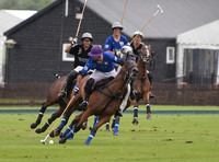 Gold Cup Polo action between King Power Foxes and La Bamba de Areco