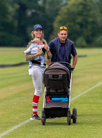 Lorna Broughton, with Coco and Mikey Howe