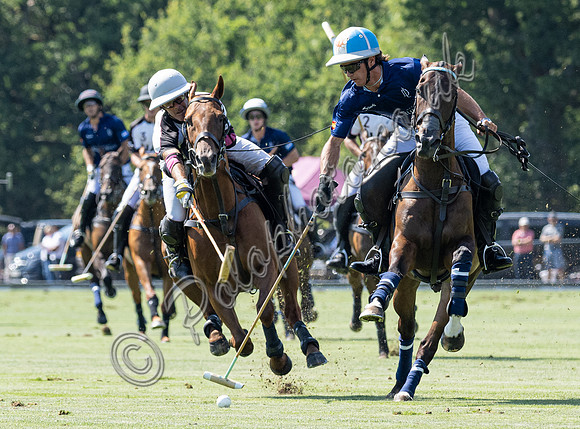 Polo action, 2025 Gold Cup quarter finals, Cowdray Park Polo Club