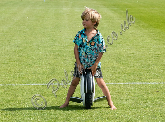 Treading in at polo match