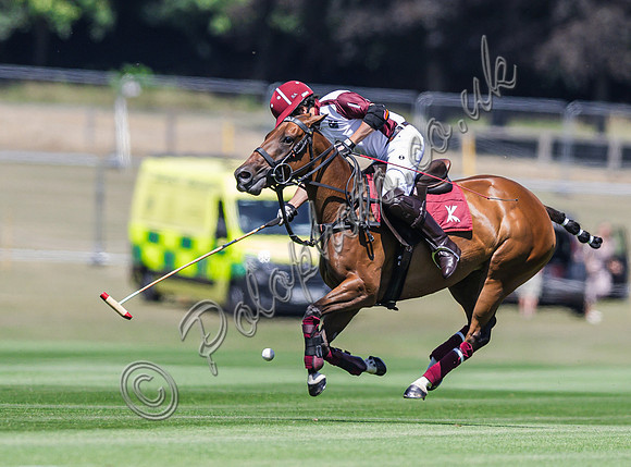 Polo action, 2025 Gold Cup quarter finals, Cowdray Park Polo Club