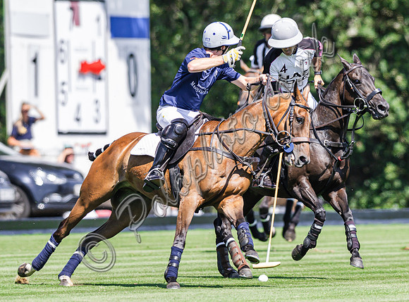 Polo action, 2025 Gold Cup quarter finals, Cowdray Park Polo Club