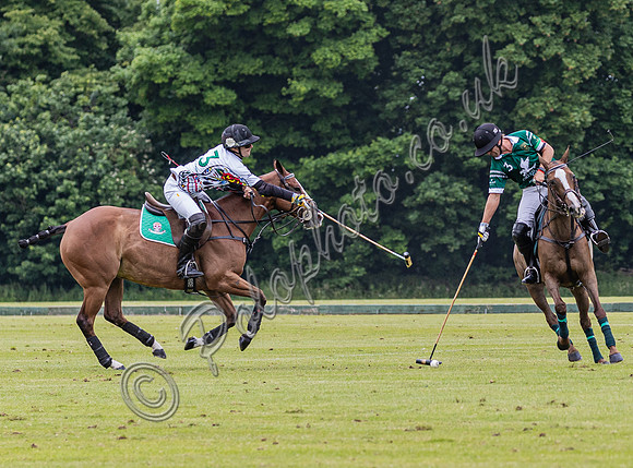 Polo action, Warwickshire Cup 2024 at Cirencester Park
