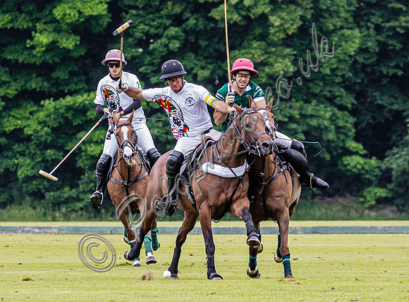 Polo action, Warwickshire Cup 2024 at Cirencester Park