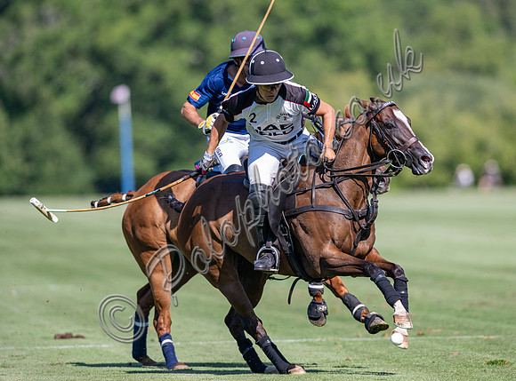 Polo action, 2025 Gold Cup quarter finals, Cowdray Park Polo Club