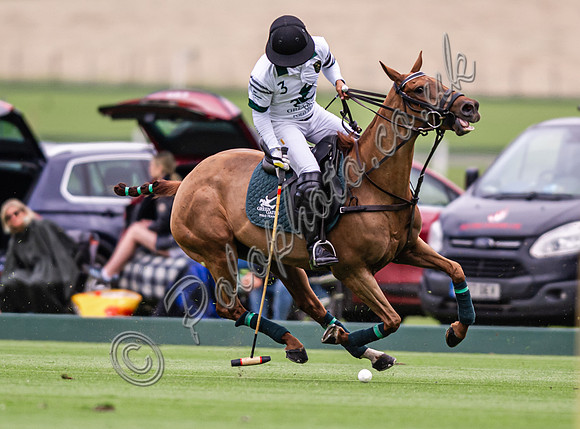 Gold Cup Polo action, 2024, Cowdray Park Polo Club