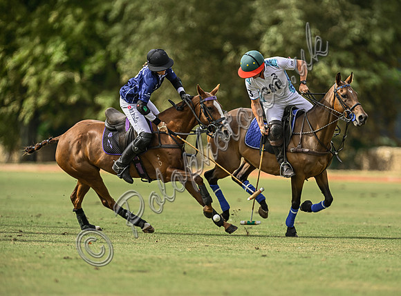 Polo action, Wichenford Bowl 2025 semi-final match, Beaufort Polo Club