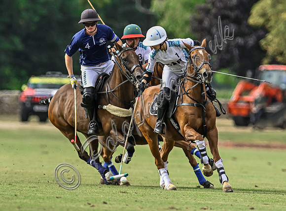 Polo action, Wichenford Bowl 2025 semi-final match, Beaufort Polo Club