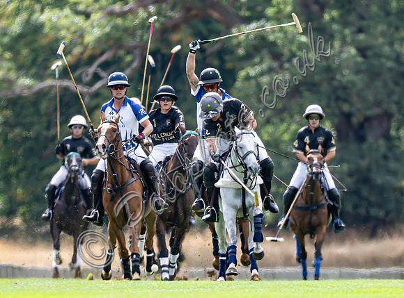 Chairman's Cup Polo action, 2026, Cirencester Park Polo Club