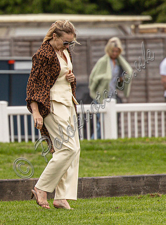 Treading the divots at a polo match