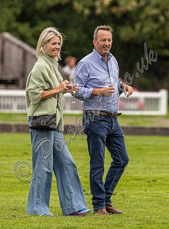 Treading the divots at a polo match