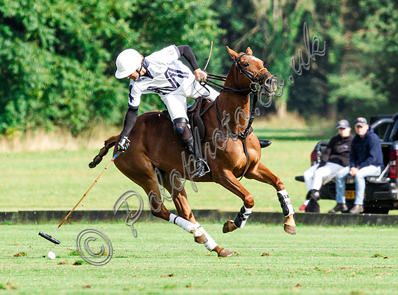Polo action and presentation of the Syreford Plate NPM subsidiary at Cirencester Park