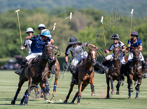 Polo action, 2025 Gold Cup quarter finals, Cowdray Park Polo Club