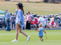 Treading in at polo match