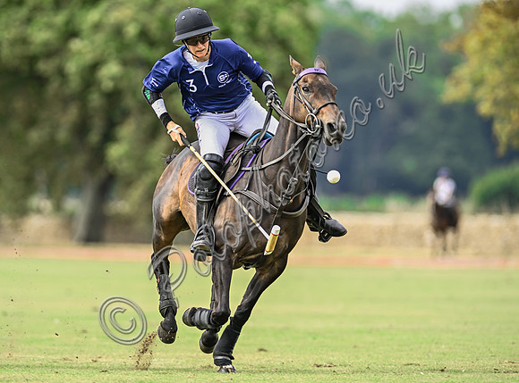 Polo action, Wichenford Bowl 2025 semi-final match, Beaufort Polo Club