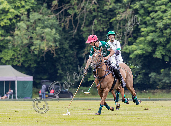 Polo action, Warwickshire Cup 2024 at Cirencester Park