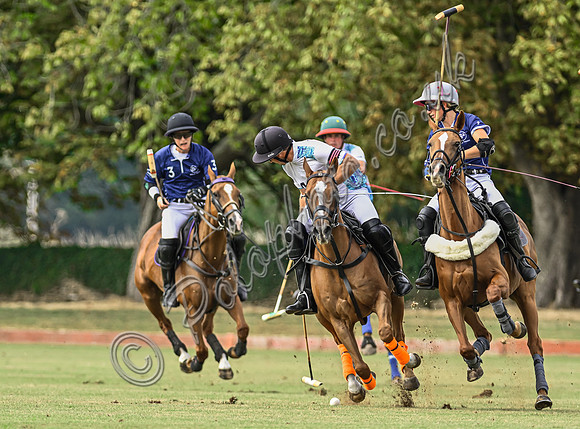 Polo action, Wichenford Bowl 2025 semi-final match, Beaufort Polo Club