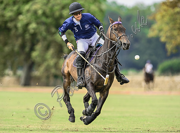 Polo action, Wichenford Bowl 2025 semi-final match, Beaufort Polo Club