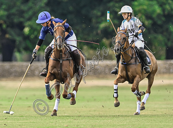 Polo action, Wichenford Bowl 2025 semi-final match, Beaufort Polo Club