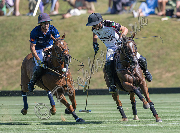 Polo action, 2025 Gold Cup quarter finals, Cowdray Park Polo Club