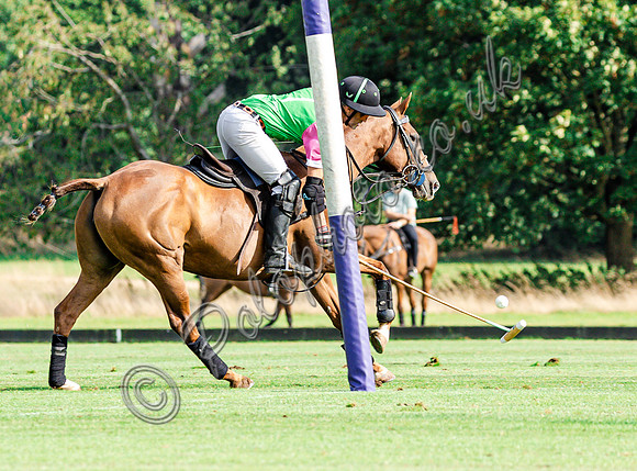 Polo action and presentation of the Syreford Plate NPM subsidiary at Cirencester Park