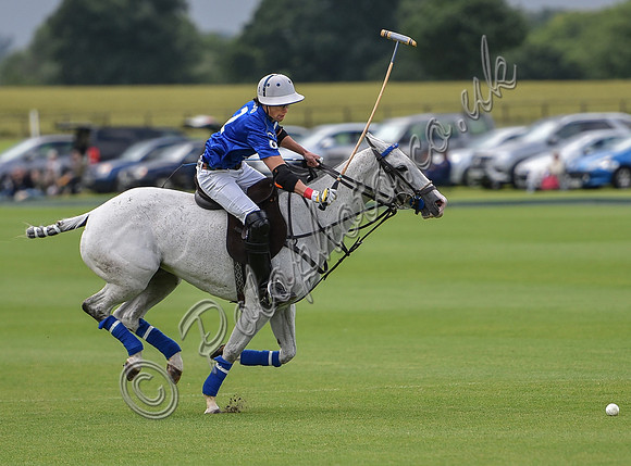 Gold Cup polo action between Clarke and Green and King Power Foxes