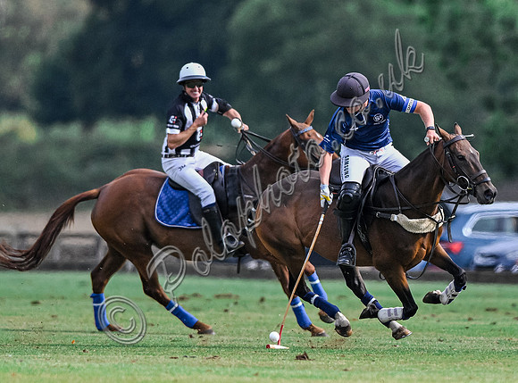 Polo action, Wichenford Bowl 2025 semi-final match, Beaufort Polo Club