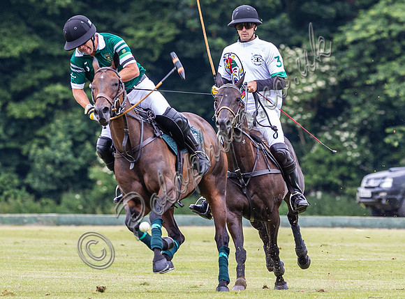 Polo action, Warwickshire Cup 2024 at Cirencester Park